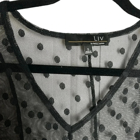 Black,Sheer,polka dot,mesh,lace,Habitat Liv.tunic,NWT
Whimsigoth,dark fairy,kink - Picture 6 of 13